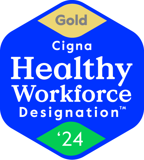 Cigna Healthy Workforce Gold Designation Badge 2024